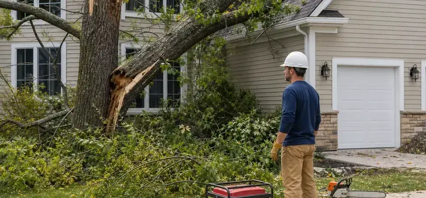 Winter storm damage in Bay Village, OH by Galloway Water Damage Restoration